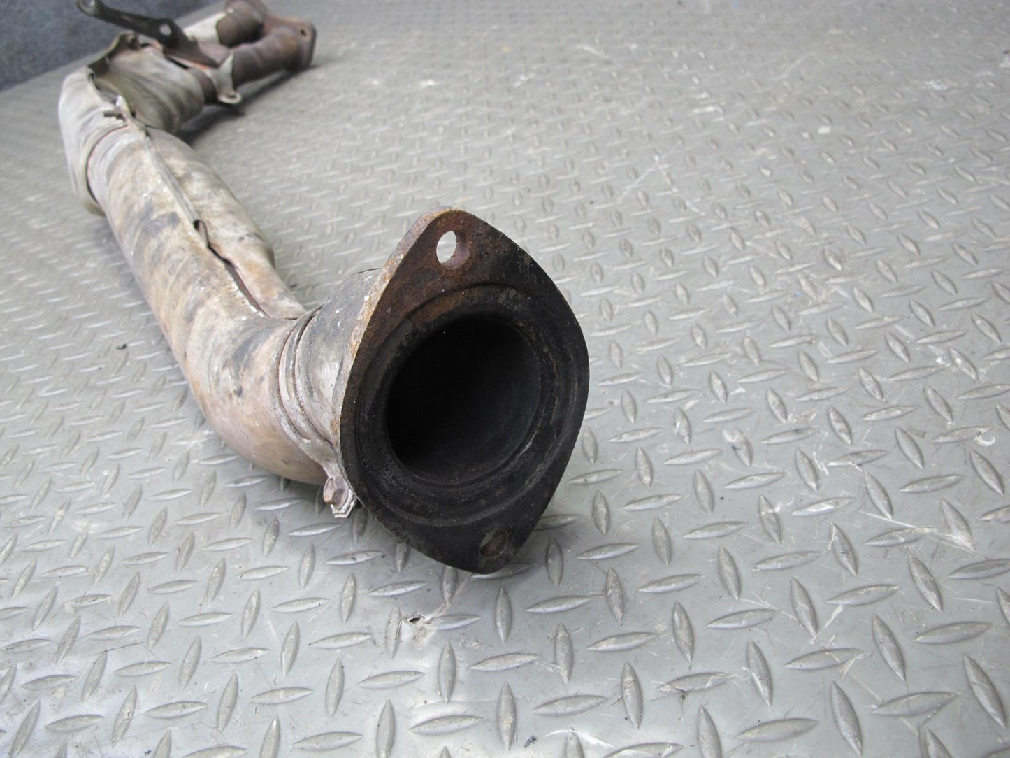 86-92 Toyota Supra MK3 7MGE NON Turbo Front Exhaust Pipe w Heat Shield Assy OEM