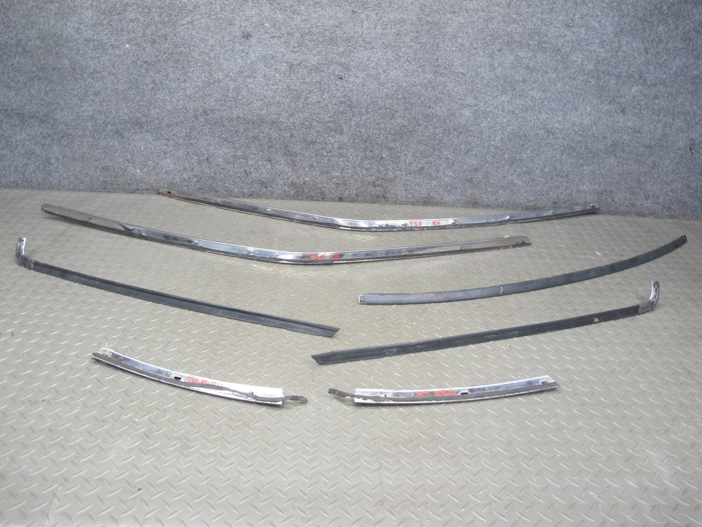 86-88 Toyota Supra MA70L MK3 Front Left & Right Windshield Door Molding Set OEM