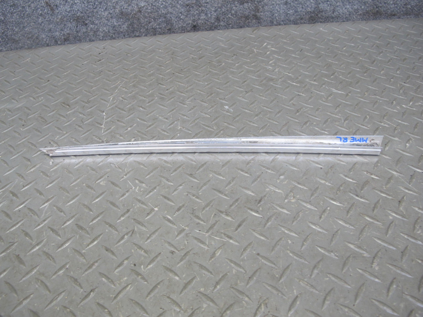 75-85 Mercedes W123 Rear Left Door Chrome Trim Cover Molding Set OEM