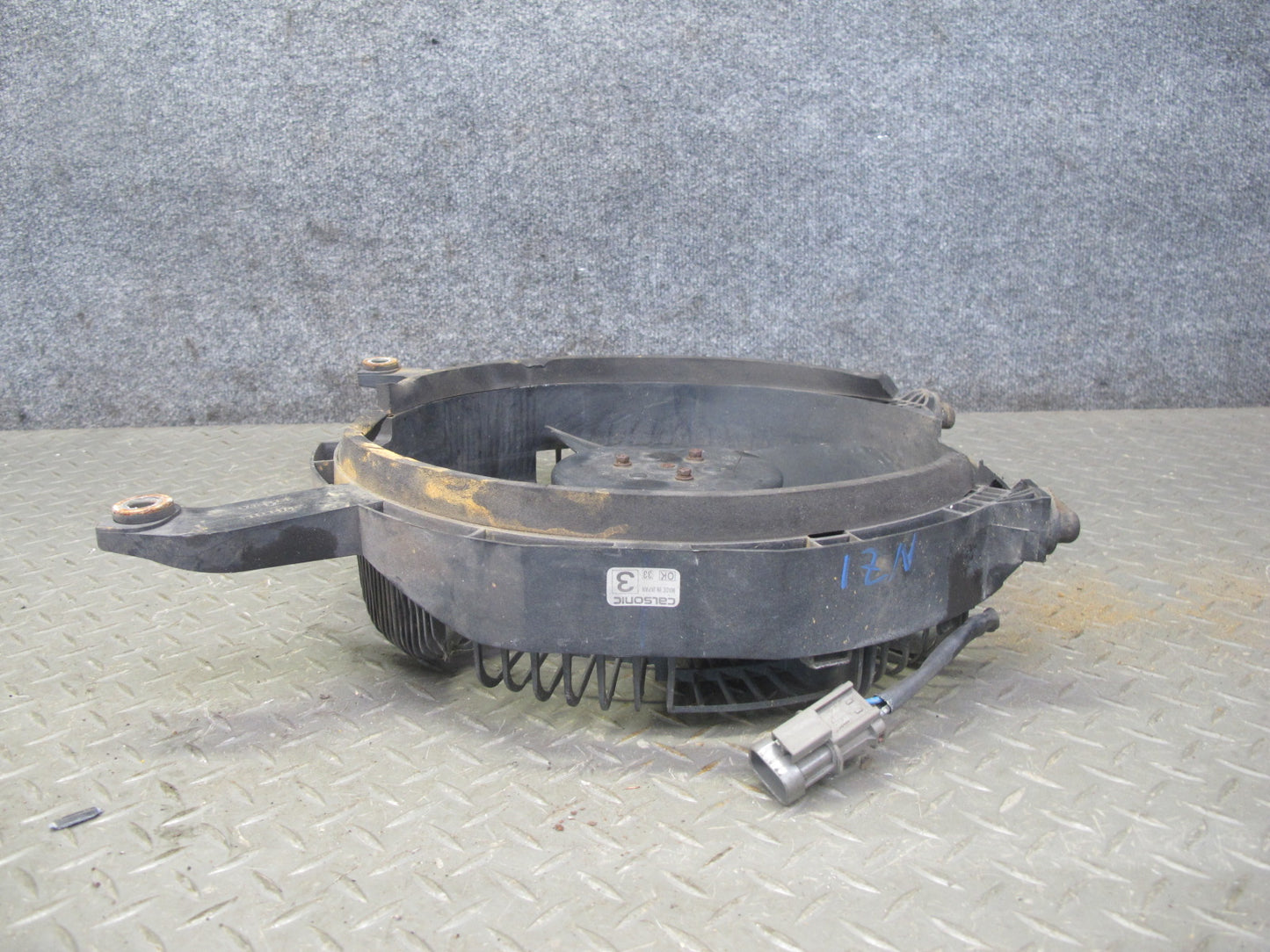 90-96 Nissan Z32 300ZX NON Turbo A/C Condenser 4 Blade Fan Motor OEM