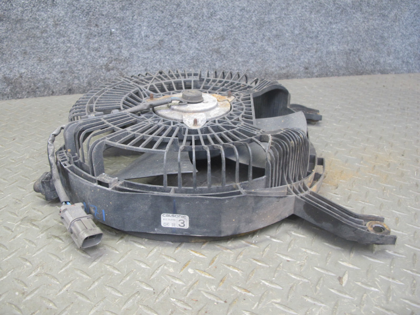 90-96 Nissan Z32 300ZX NON Turbo A/C Condenser 4 Blade Fan Motor OEM