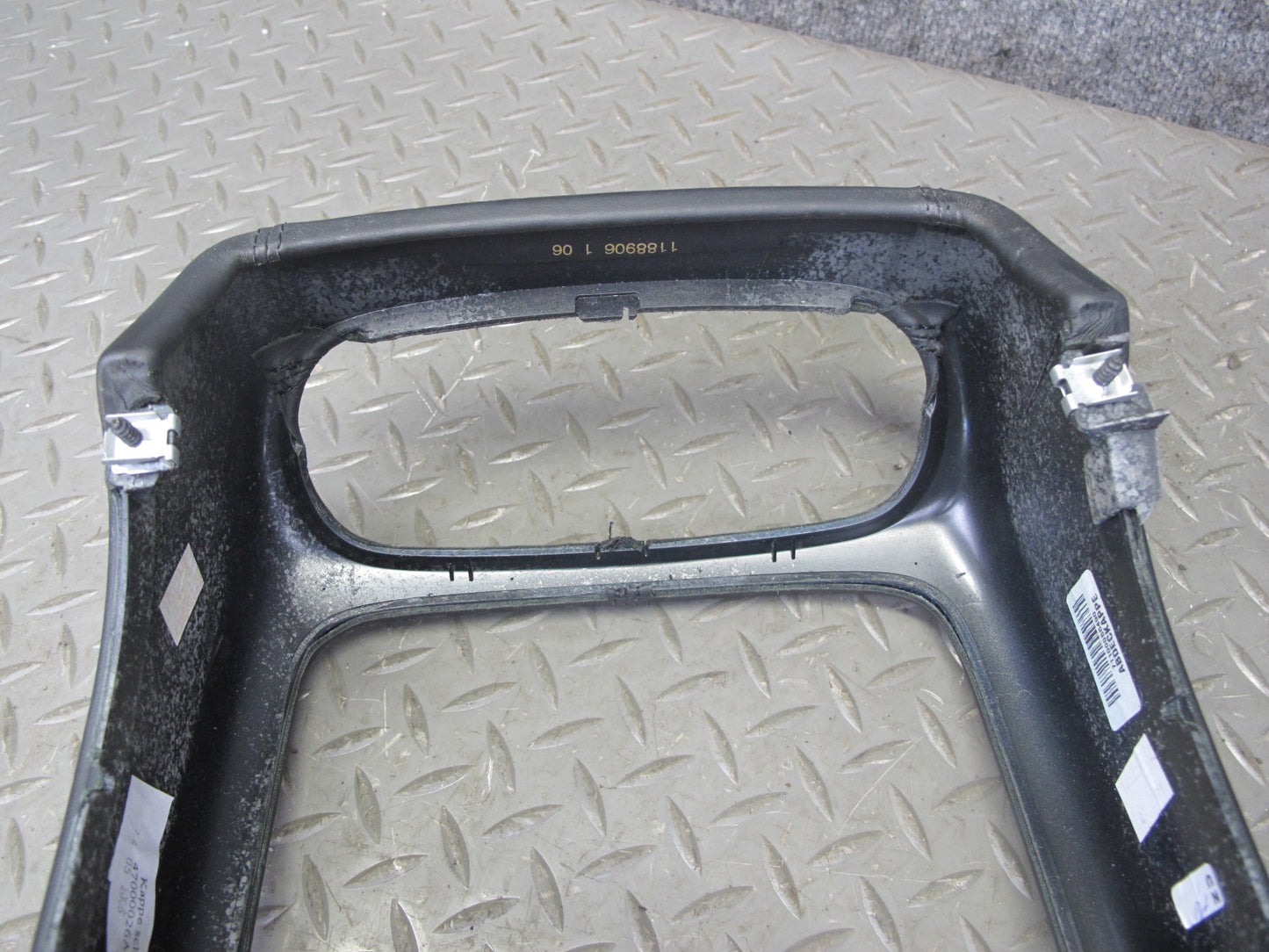 2003-2010 Porsche Cayenne 955 Rear Center Console Trim Bezel Cover Panel