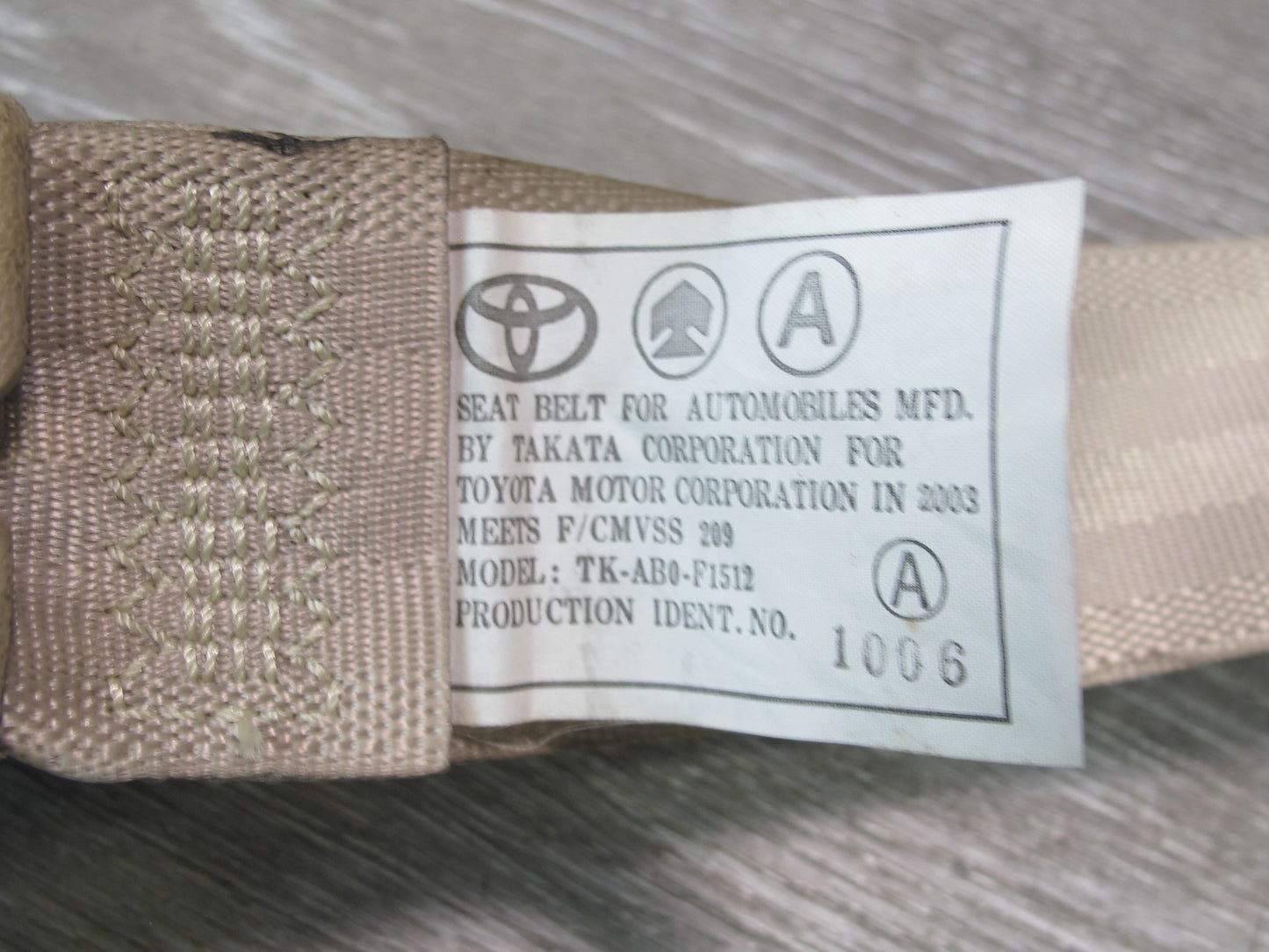 03-05 LEXUS LX470 REAR 3RD ROW RIGHT & LEFT SIDE SEATBELT RETRACTOR SET OEM