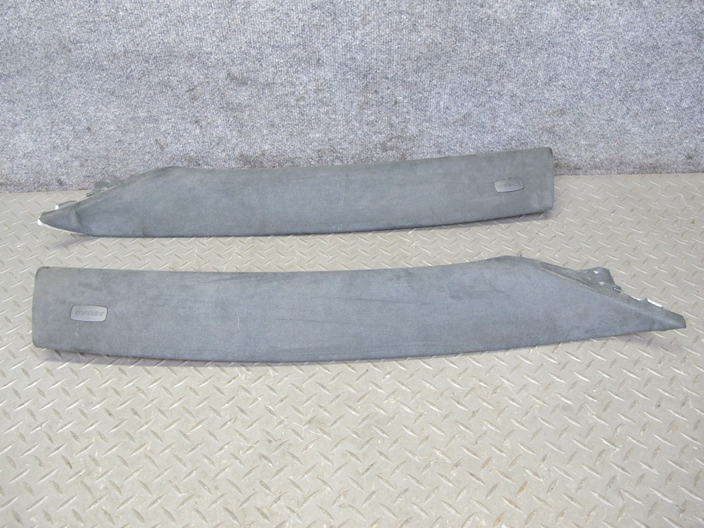 2003-2006 Porsche Cayenne 955 Front Interior A Pillar Trim Panel Alcantara Set