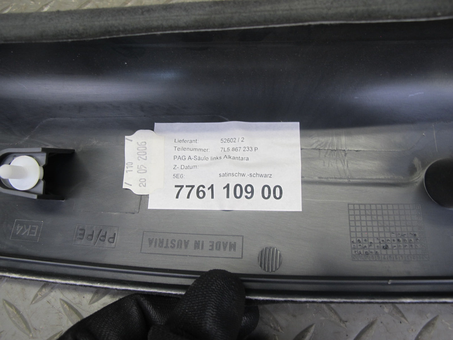 2003-2006 Porsche Cayenne 955 Front Interior A Pillar Trim Panel Alcantara Set