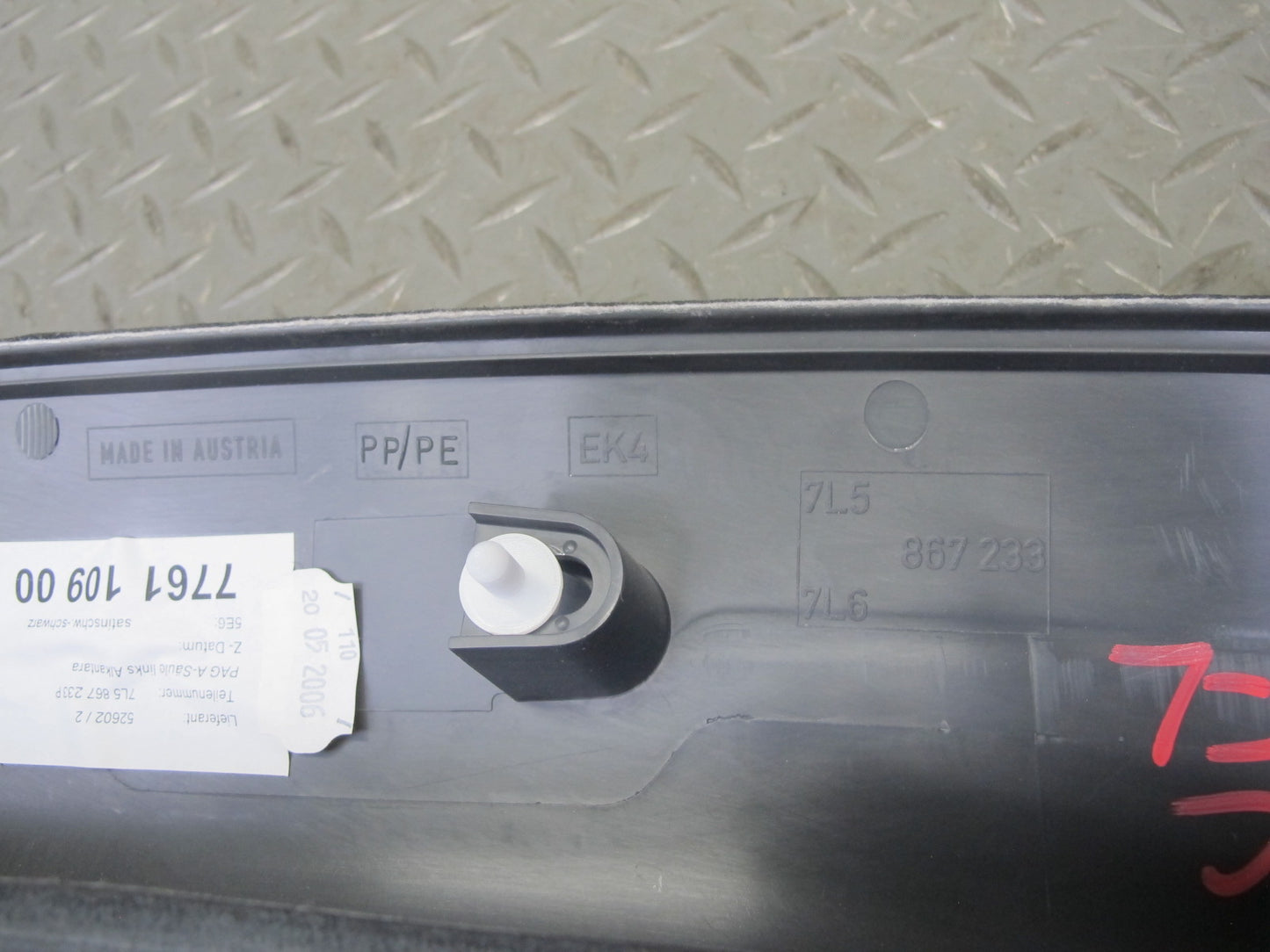 2003-2006 Porsche Cayenne 955 Front Interior A Pillar Trim Panel Alcantara Set