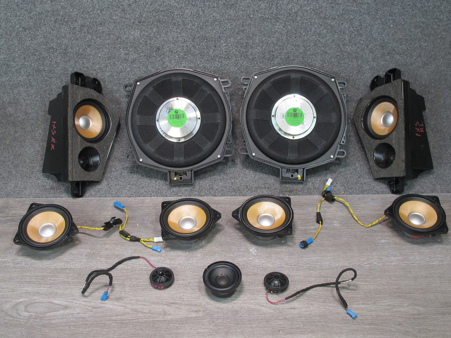 2010-2014 BMW E71 X6 Individual Audio Tweeter Subwoofer Speaker Set of 11