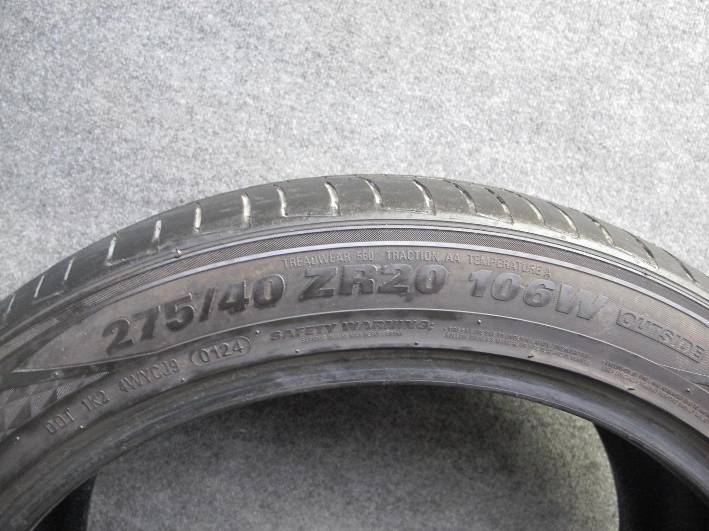 Set of 2 Kumho MAJESTY9 Solus TA91 Summer Tire 275/40 ZR20 106W 0124 6/32 Tread