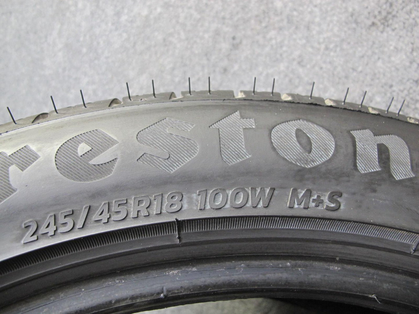 Set of 2 Firestone Firehawk AS V2 A/S Tire 245/45 R18 100W 3823 7/32 8/32 Tread