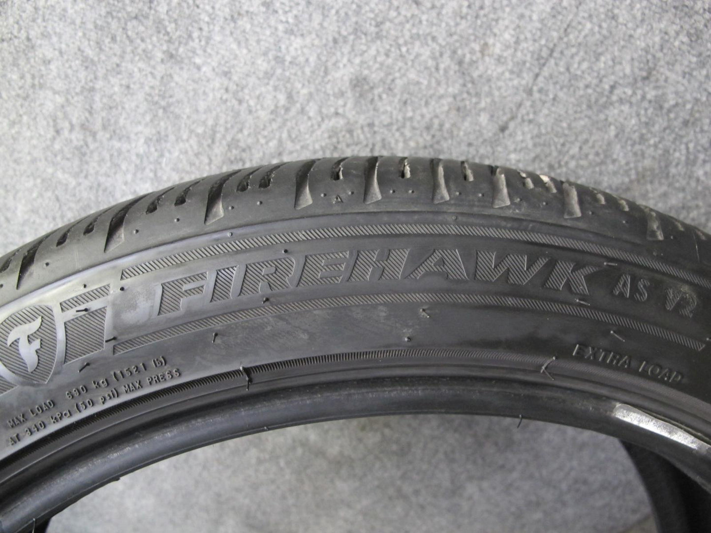 Set of 2 Firestone Firehawk AS V2 A/S Tire 225/45 R18 95W 1123 2423 8/32 Tread