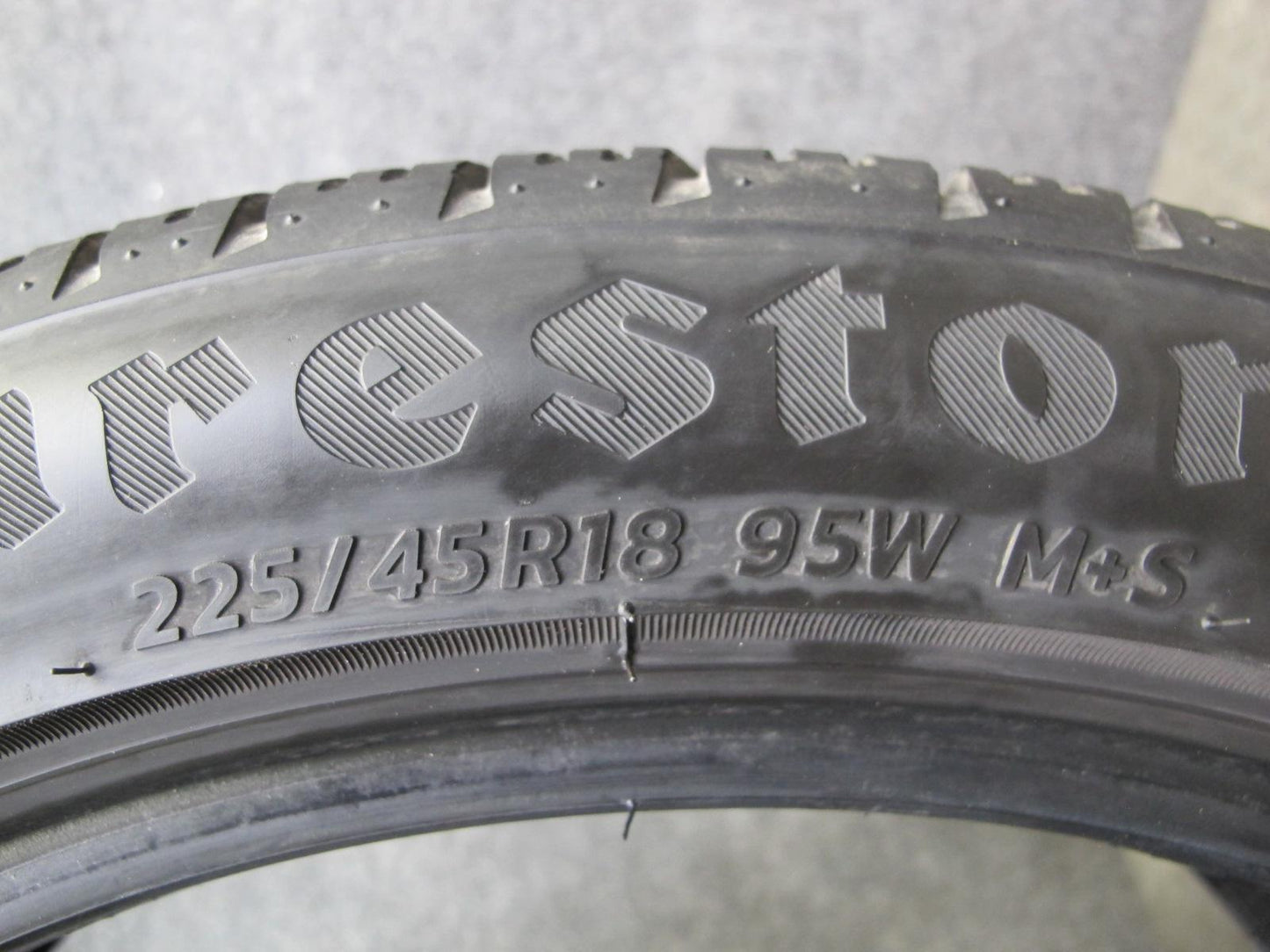 Set of 2 Firestone Firehawk AS V2 A/S Tire 225/45 R18 95W 1123 2423 8/32 Tread