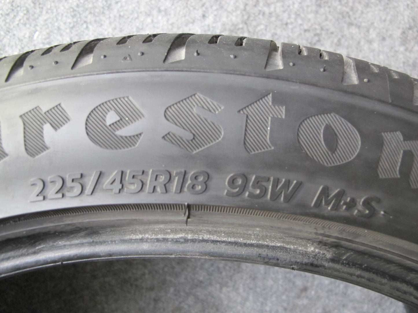 Set of 2 Firestone Firehawk AS V2 A/S Tire 225/45 R18 95W 1123 2423 8/32 Tread