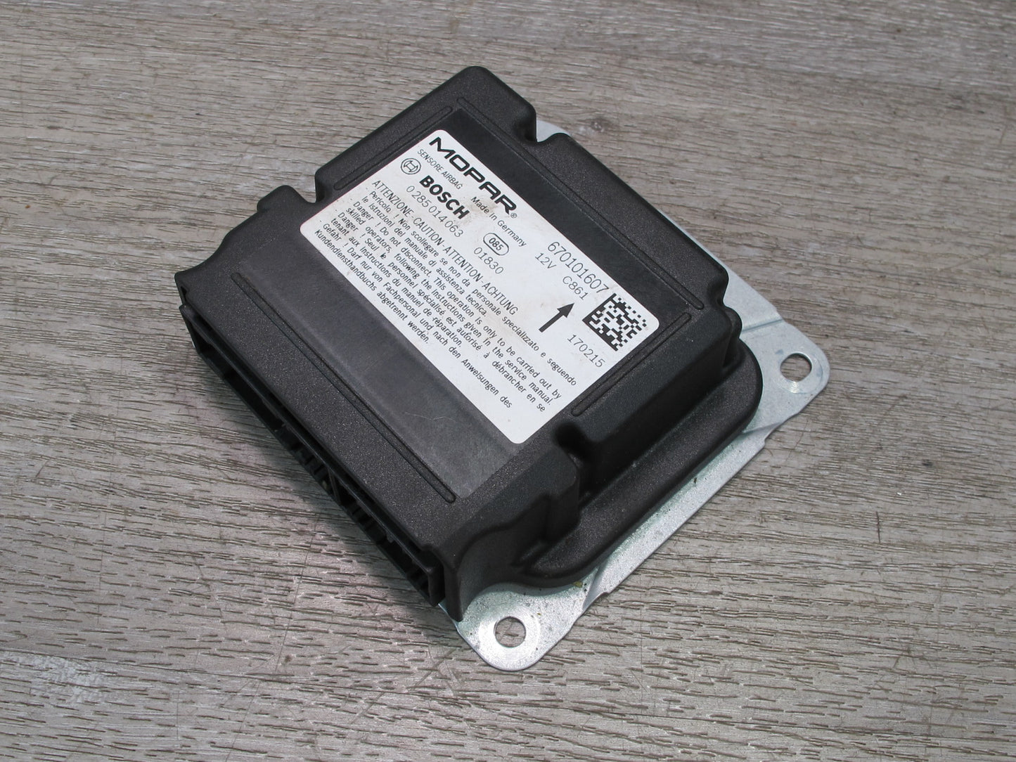 2017-2020 Maserati Levante M161 Data Restraint Diagnostic Control Module