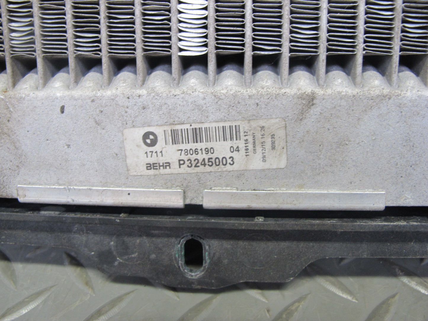 2015-2020 BMW F82 M4 Right Auxiliary AUX Cooling Radiator 7806190