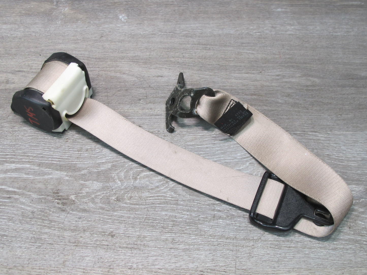 93-95 MERCEDES W140 S-CLASS REAR LEFT CENTER RIGHT SIDE SEATBELT RETRACTOR W/ BUCKLE SET OEM