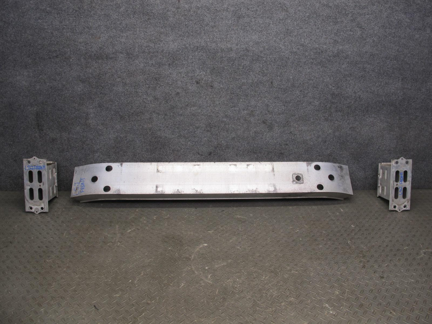 08-09 Lexus LS600h LS460 Front Bumper Impact Reinforcement Bar w Brackets OEM