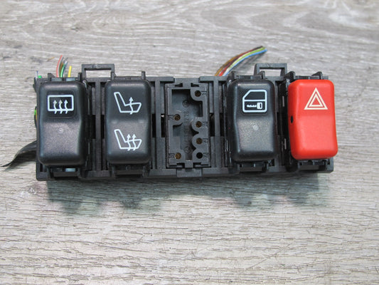 94-99 Mercedes W140 Hazard Heated Seat Defrost Trunk Switch OBD Port Set OEM
