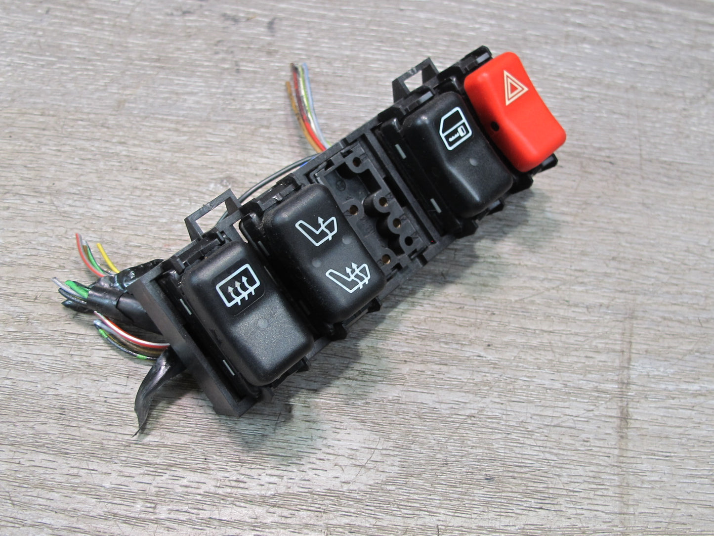 94-99 Mercedes W140 Hazard Heated Seat Defrost Trunk Switch OBD Port Set OEM