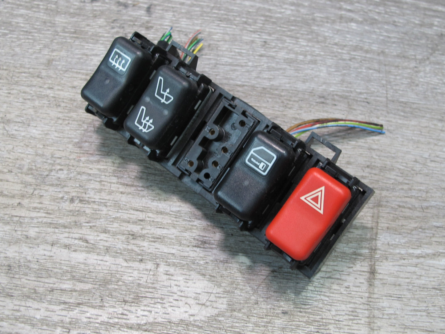 94-99 Mercedes W140 Hazard Heated Seat Defrost Trunk Switch OBD Port Set OEM