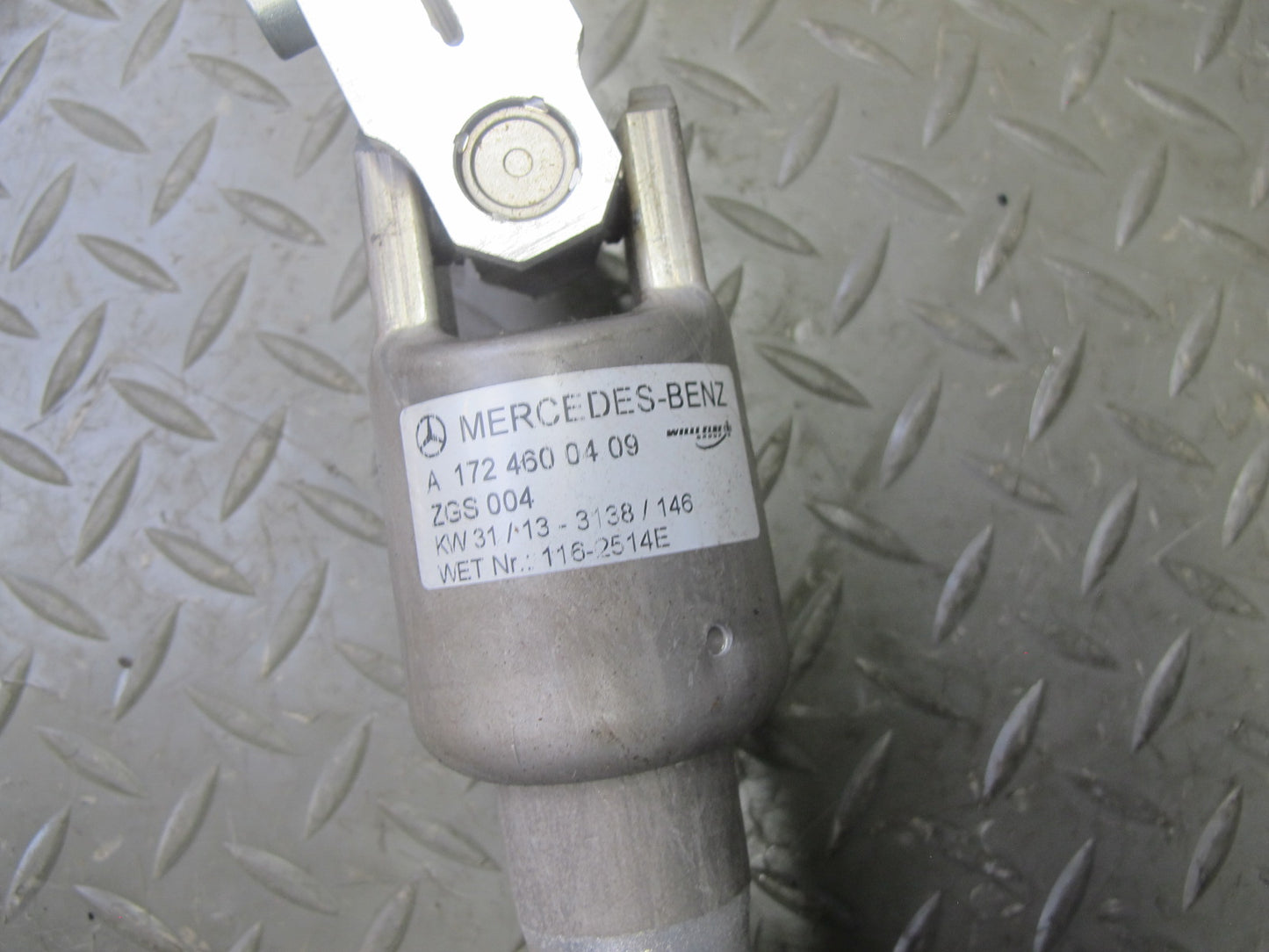 2012-2020 Mercedes R172 SLK SLC Steering Column Intermediate U Joint Shaft