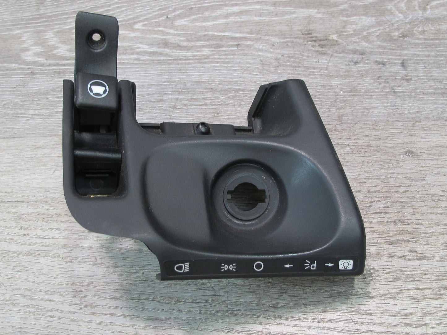 94-99 Mercedes W140 Headlight Switch Trim w Parking Brake Release Handle Set OEM