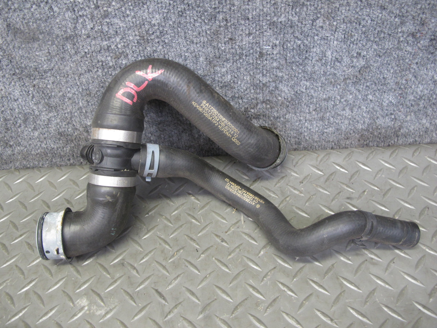 2012-2015 Mercedes R172 SLK250 M271 Engine Motor Cooling Radiator Hose Pipe Set