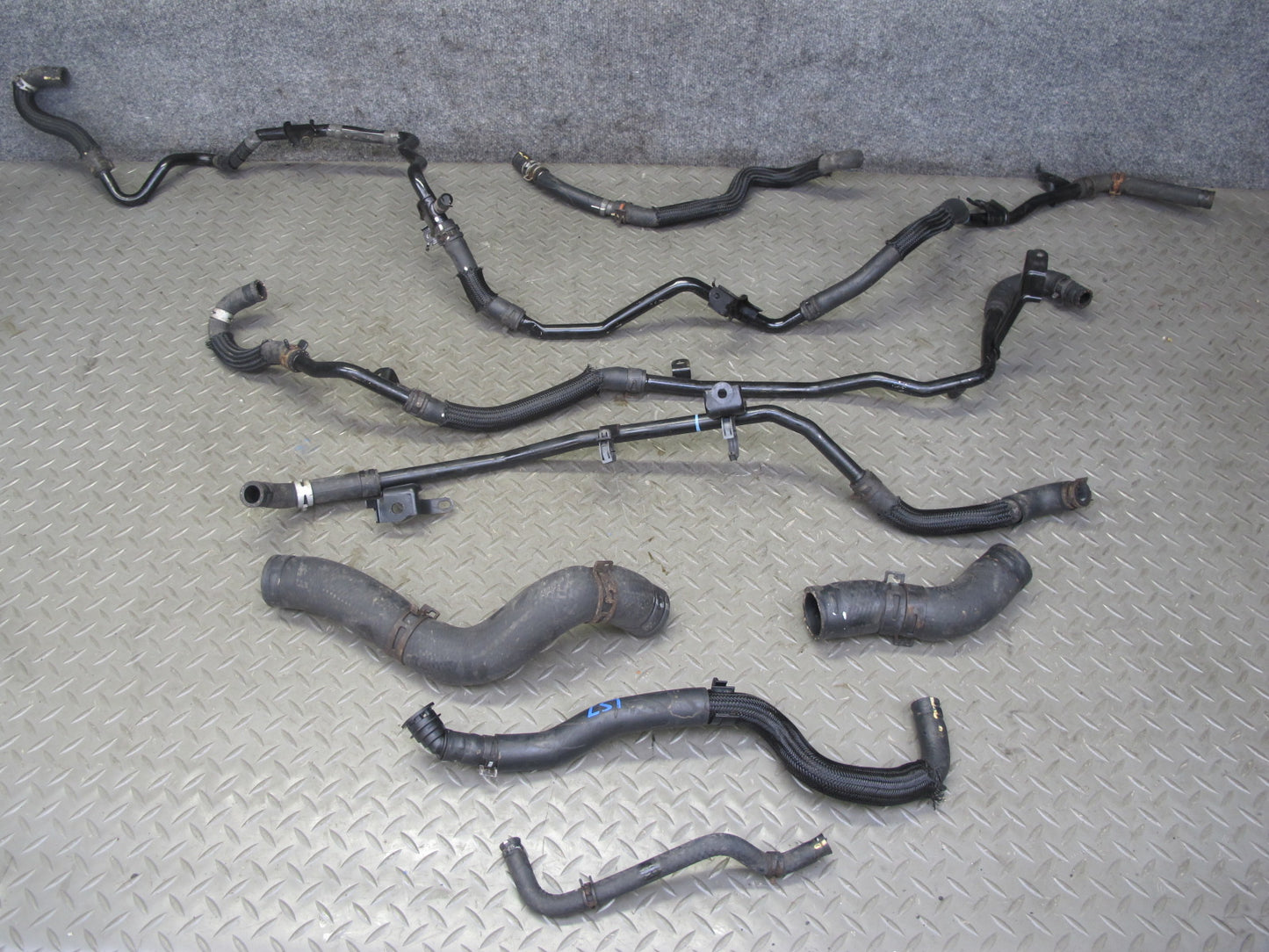 08-12 Lexus UVF46 LS600h 8pcs Engine Inverter Coolant Hose Pipe Line Set OEM