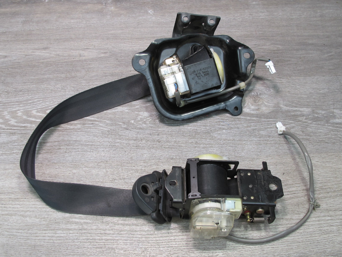 90-96 NISSAN 300ZX Z32 2-SEAT FRONT LEFT & RIGHT SIDE SEATBELT RETRACTOR SET OEM