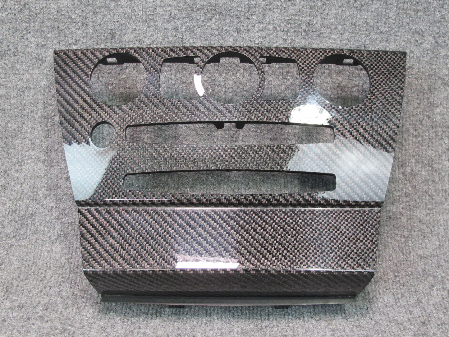 2006-2010 BMW E63 E64 M6 Dash Console Carbon Fiber Bezel Trim Cover Panel Set