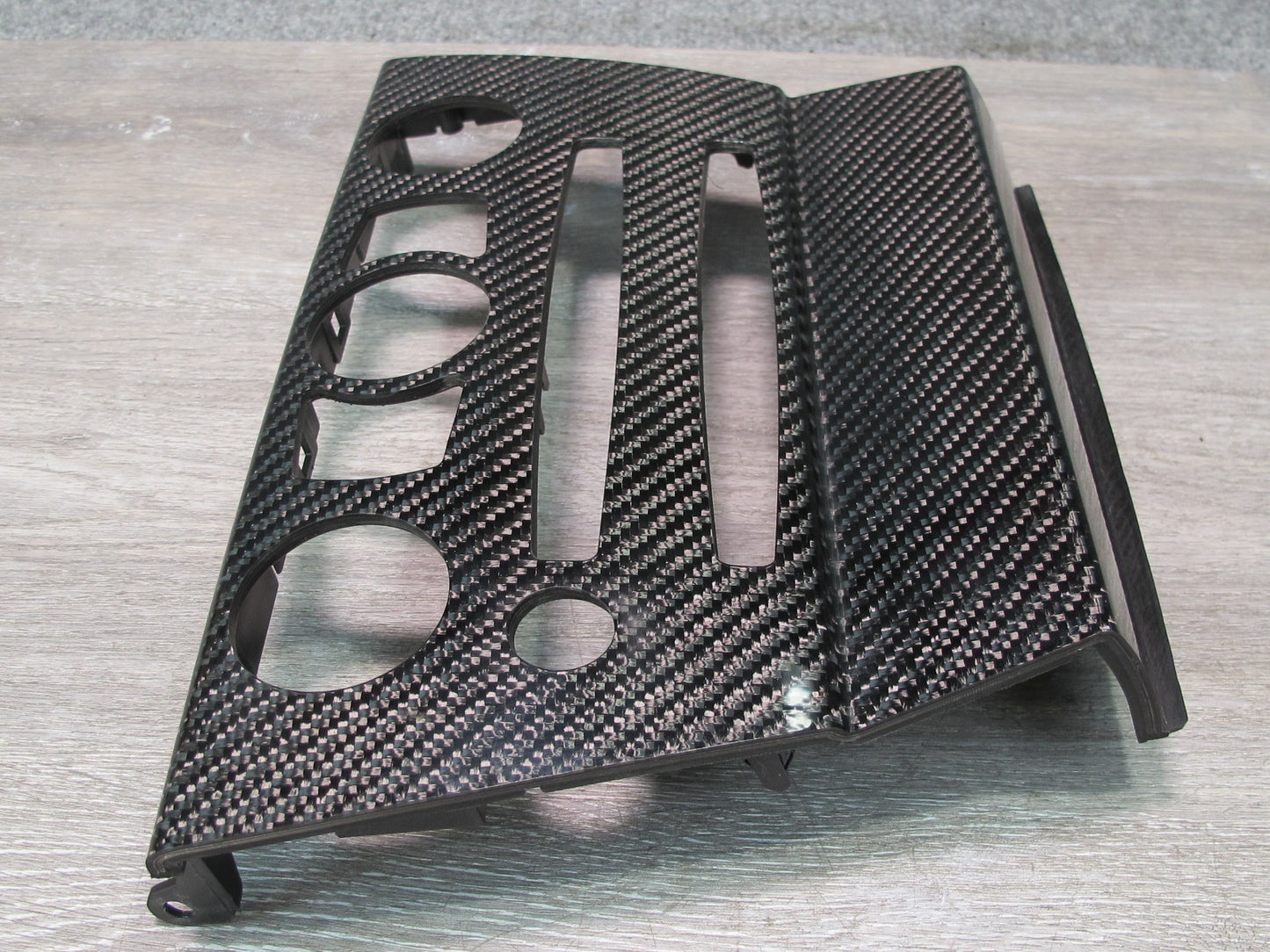 2006-2010 BMW E63 E64 M6 Dash Console Carbon Fiber Bezel Trim Cover Panel Set