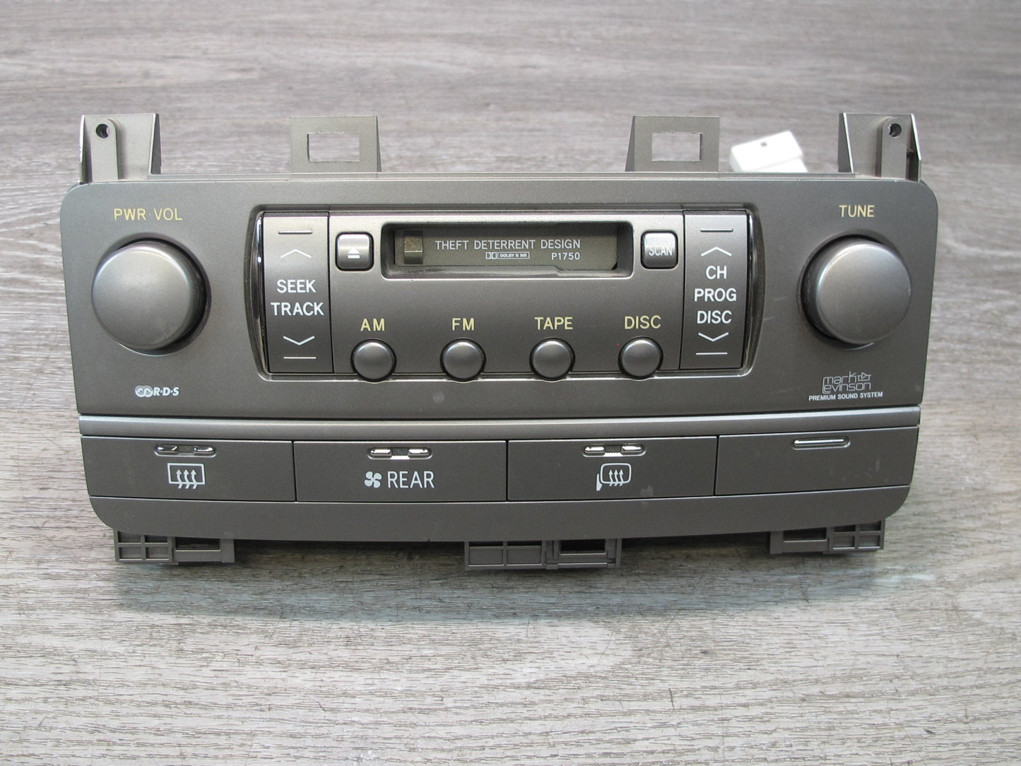 2004 Lexus LX470 Radio Cassette Player Receiver W/ Defrost Mirror Switch Panel