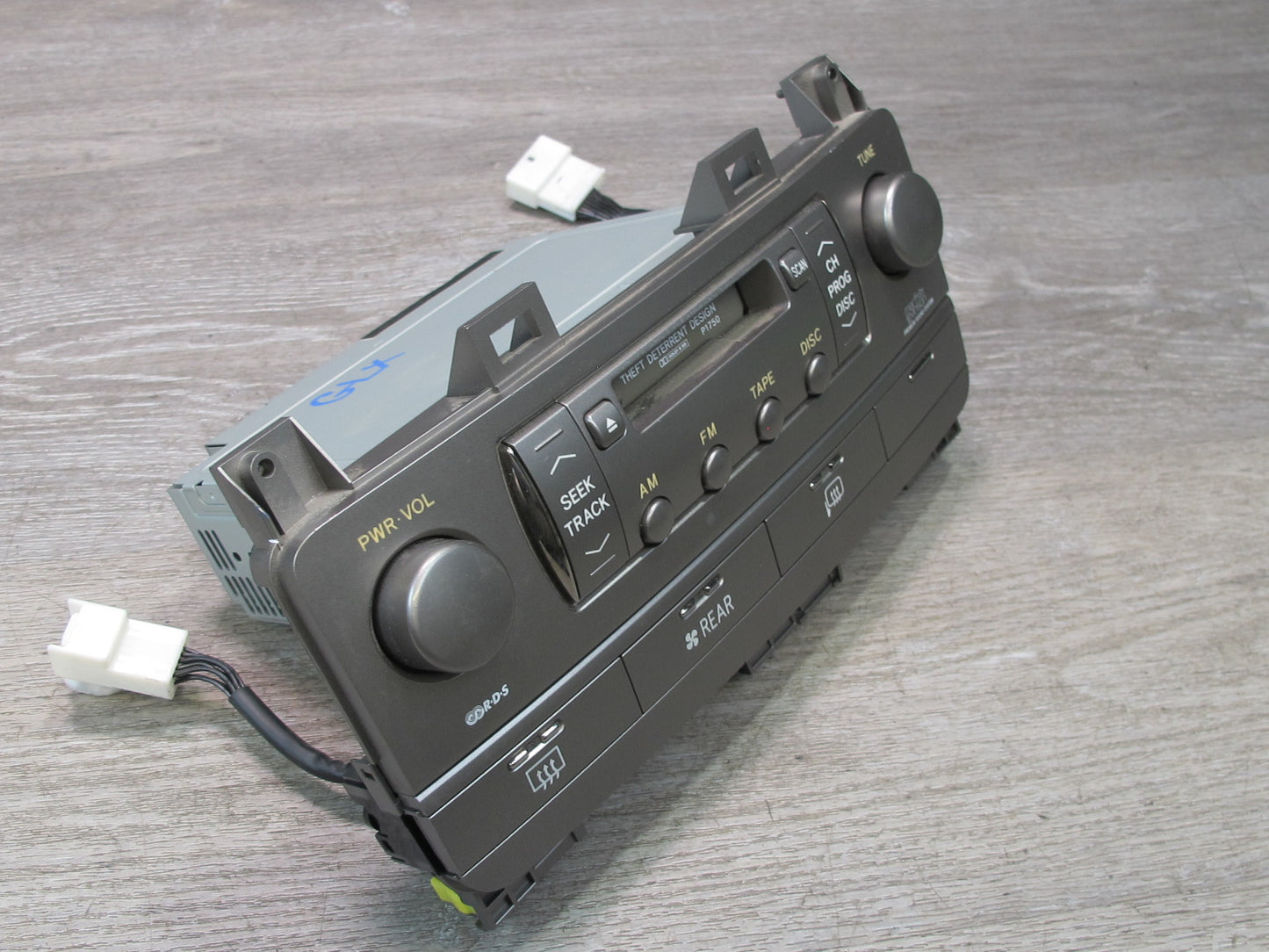 2004 Lexus LX470 Radio Cassette Player Receiver W/ Defrost Mirror Switch Panel