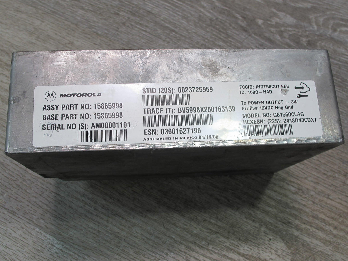 2004-2006 Cadillac XLR Communication Radio Audio Receiver Unit Module