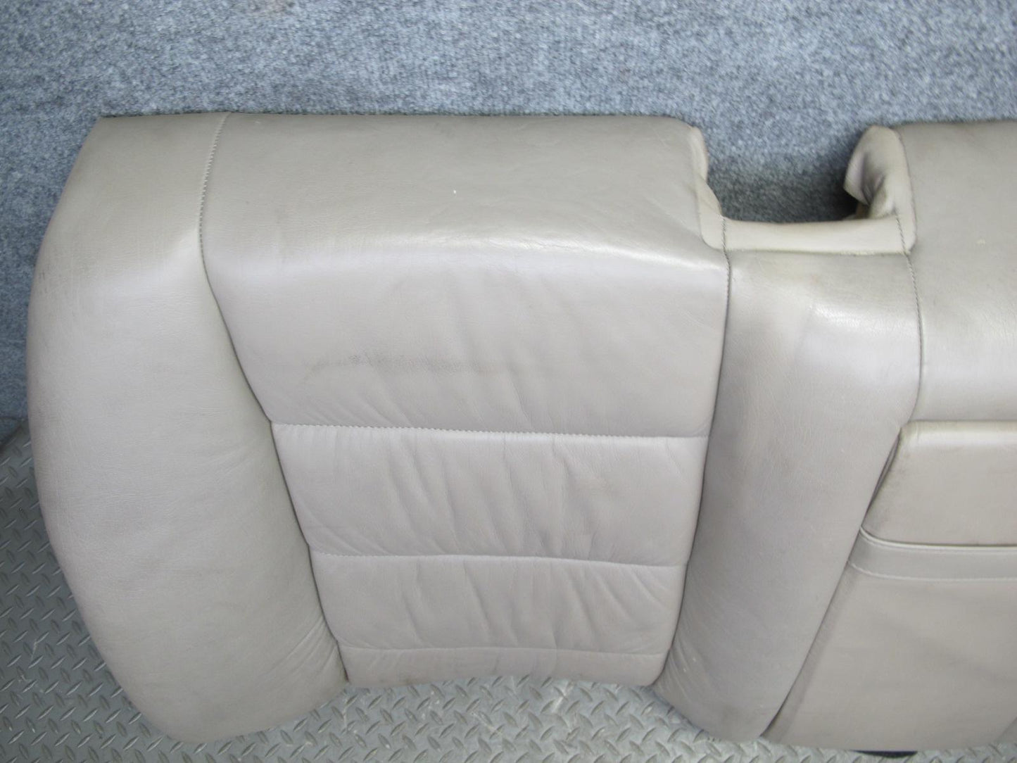 92-95 BMW E34 5-SERIES Sedan Rear Seat Upper Cushion Leather Parchment OEM