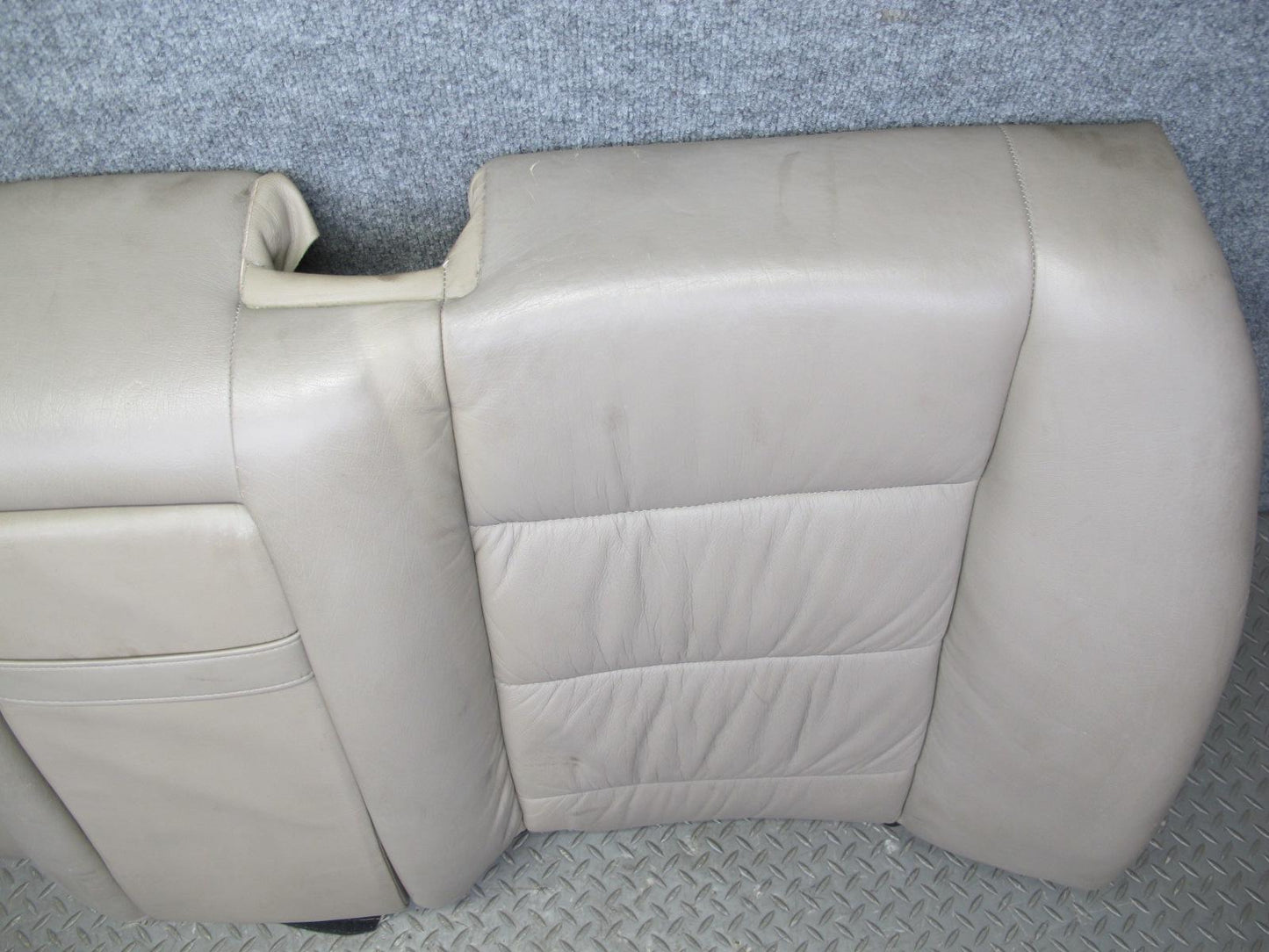 92-95 BMW E34 5-SERIES Sedan Rear Seat Upper Cushion Leather Parchment OEM