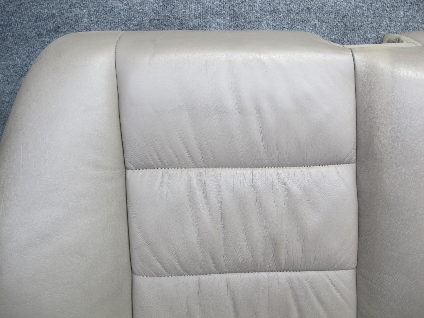 92-95 BMW E34 5-SERIES Sedan Rear Seat Upper Cushion Leather Parchment OEM