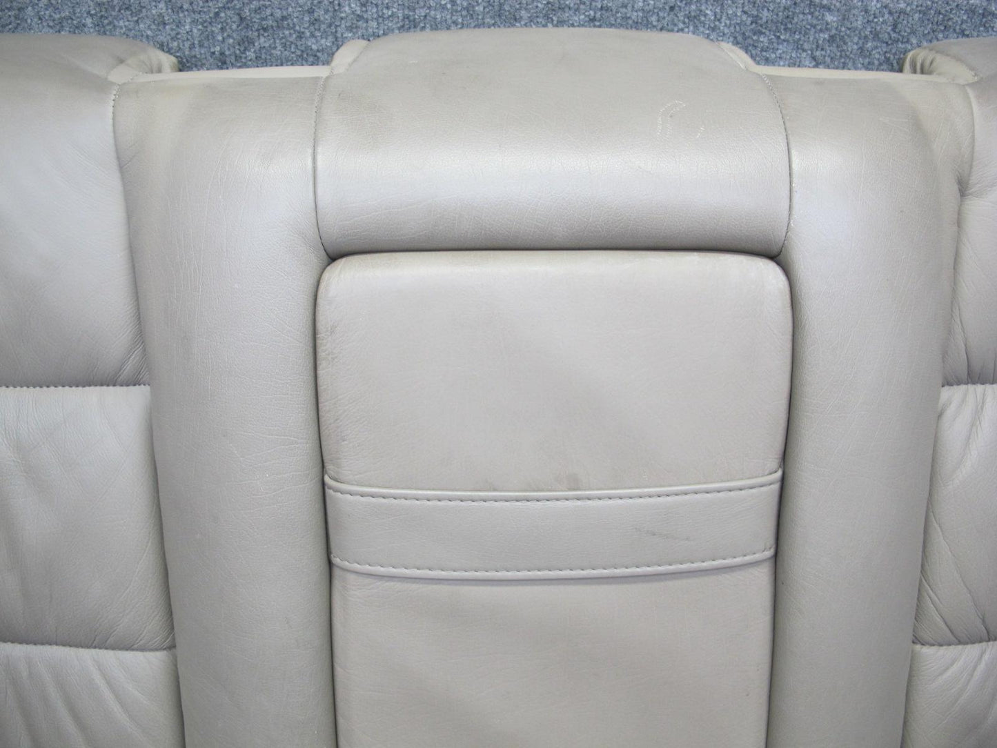 92-95 BMW E34 5-SERIES Sedan Rear Seat Upper Cushion Leather Parchment OEM