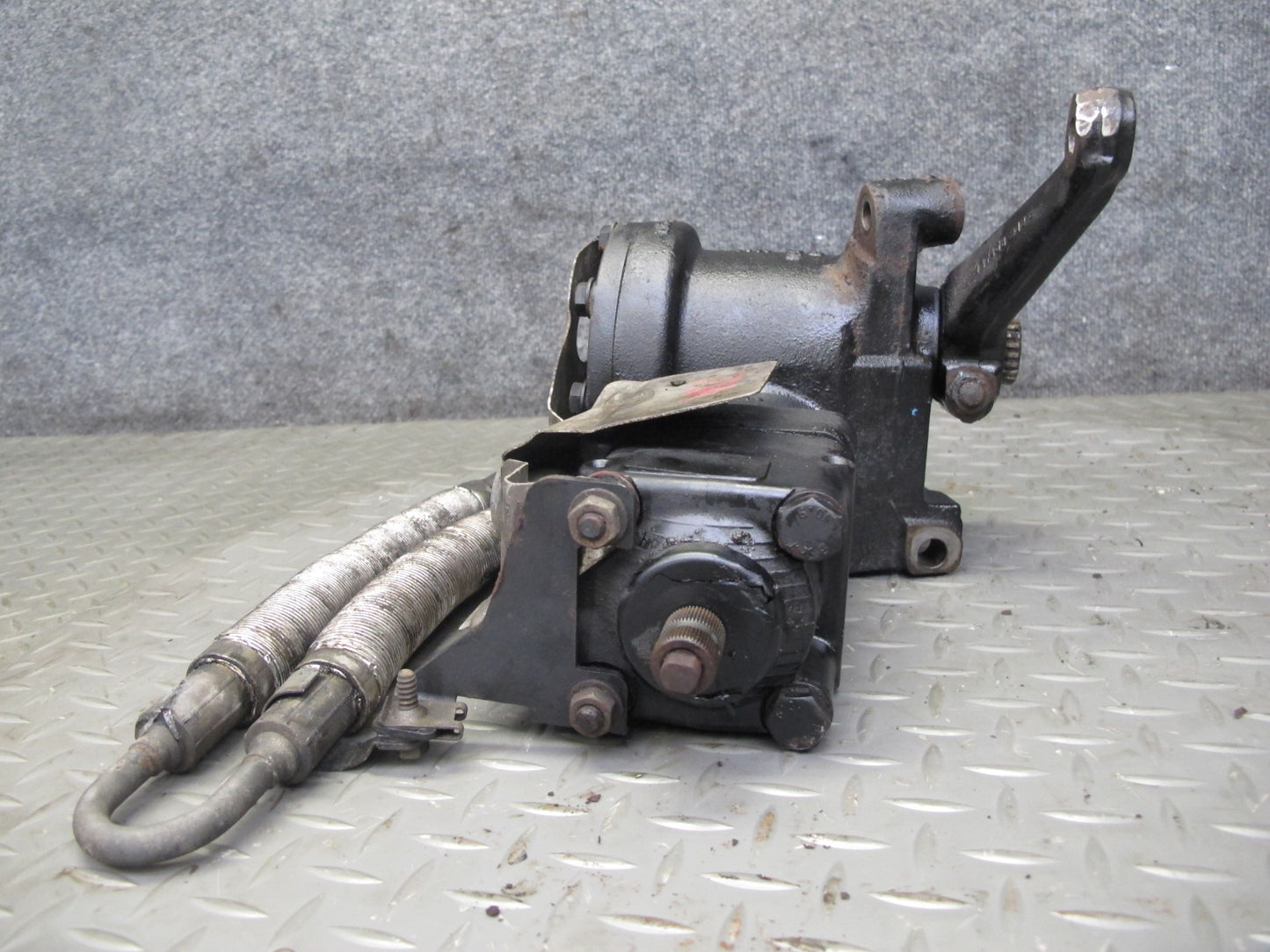 94-95 BMW E34 540i Power Steering Gear Box w Hose Assembly OEM