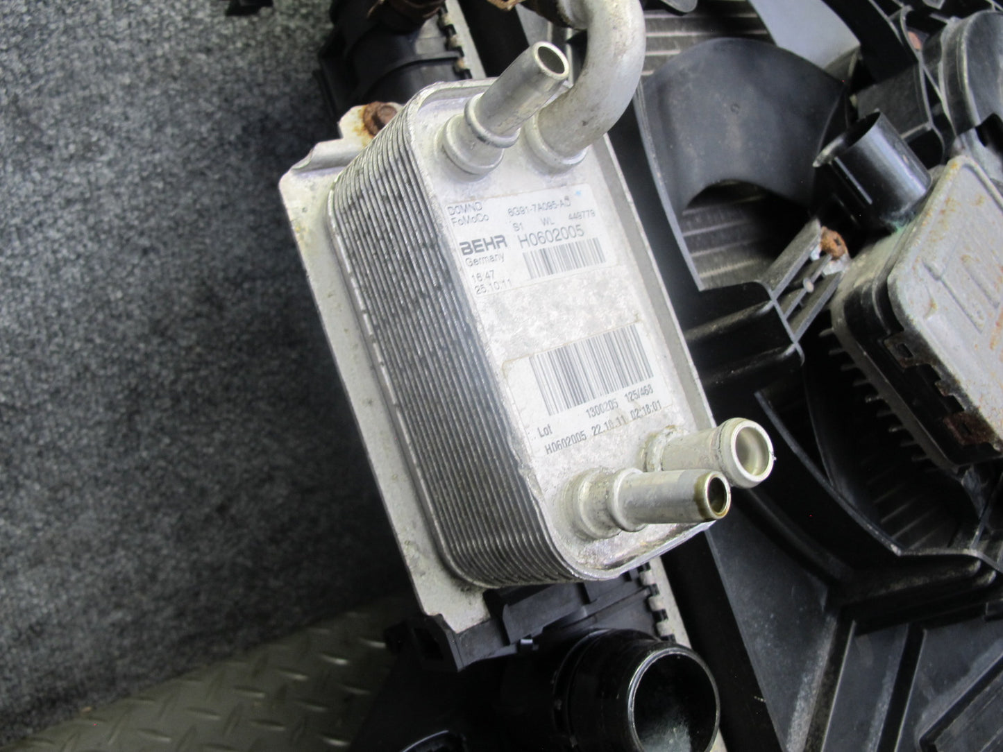 12-17 Range Rover Evoque L538 2.0L Tivct Radiator A/C Condenser Intercooler Assy