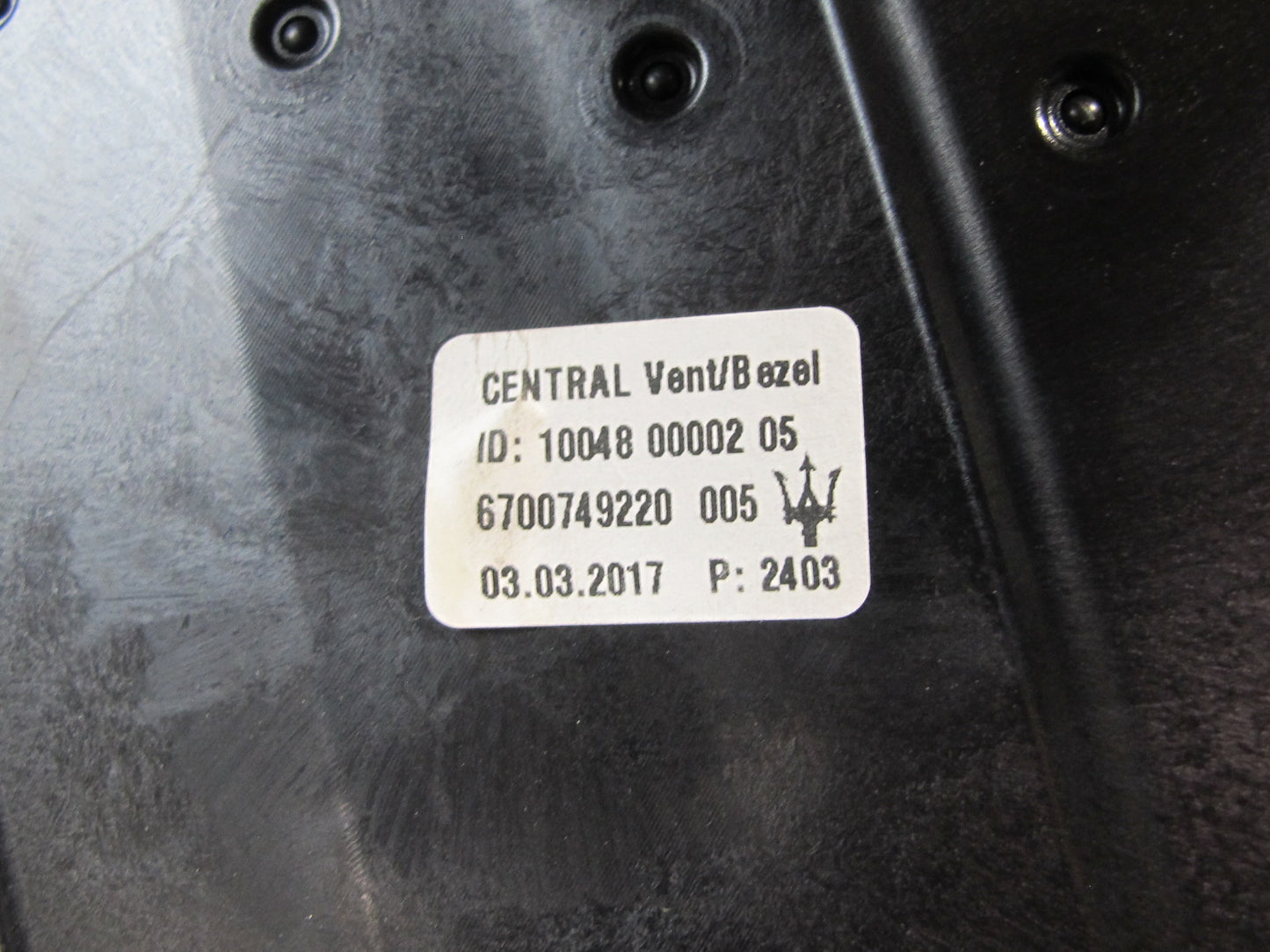 17-20 Maserati Levante M161 Dash Display Trim Air Vent Climate Control Switch
