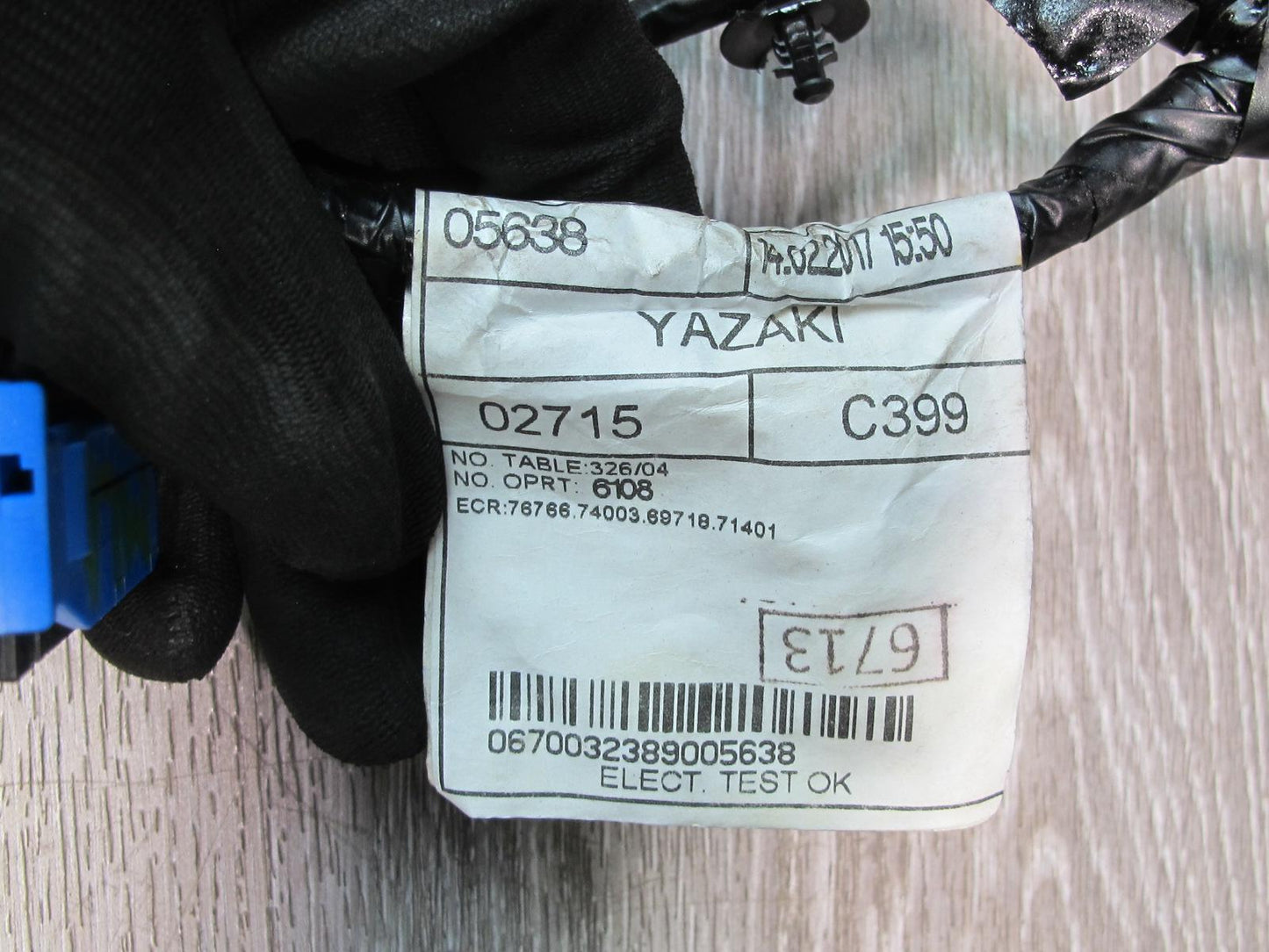 2017-2020 Maserati Levante M161 Front Right Door Wire Wiring Harness 6700323890
