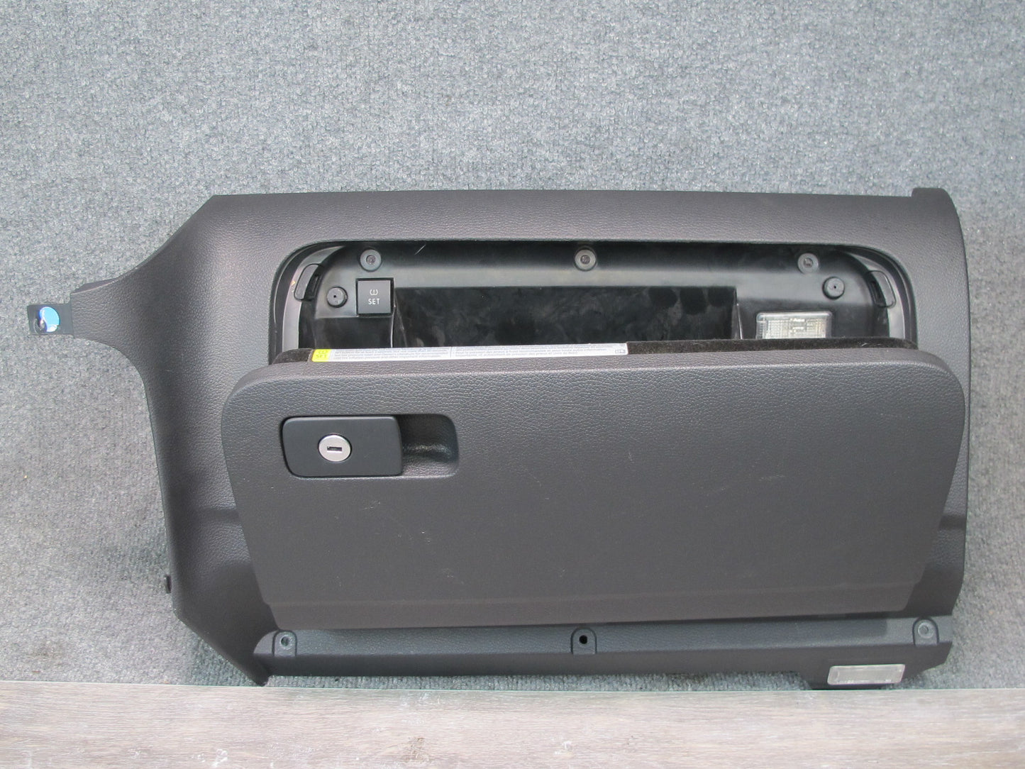 12-13 VW Golf MK6 R Front Right Glove Compartment Storage Box Black OEM