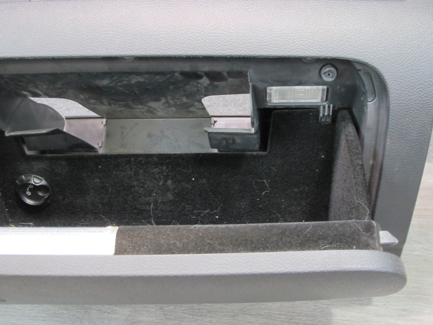 12-13 VW Golf MK6 R Front Right Glove Compartment Storage Box Black OEM