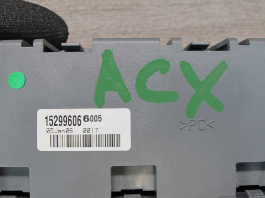 2006-2007 Cadillac XLR A/C Heater Climate Control Switch Panel 15299606