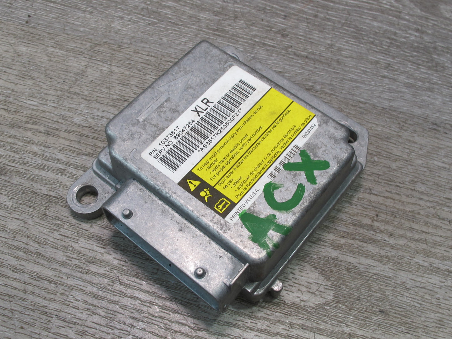 2006 CADILLAC XLR SRS AIRBAG CONTROL MODULE UNIT 10373517 OEM