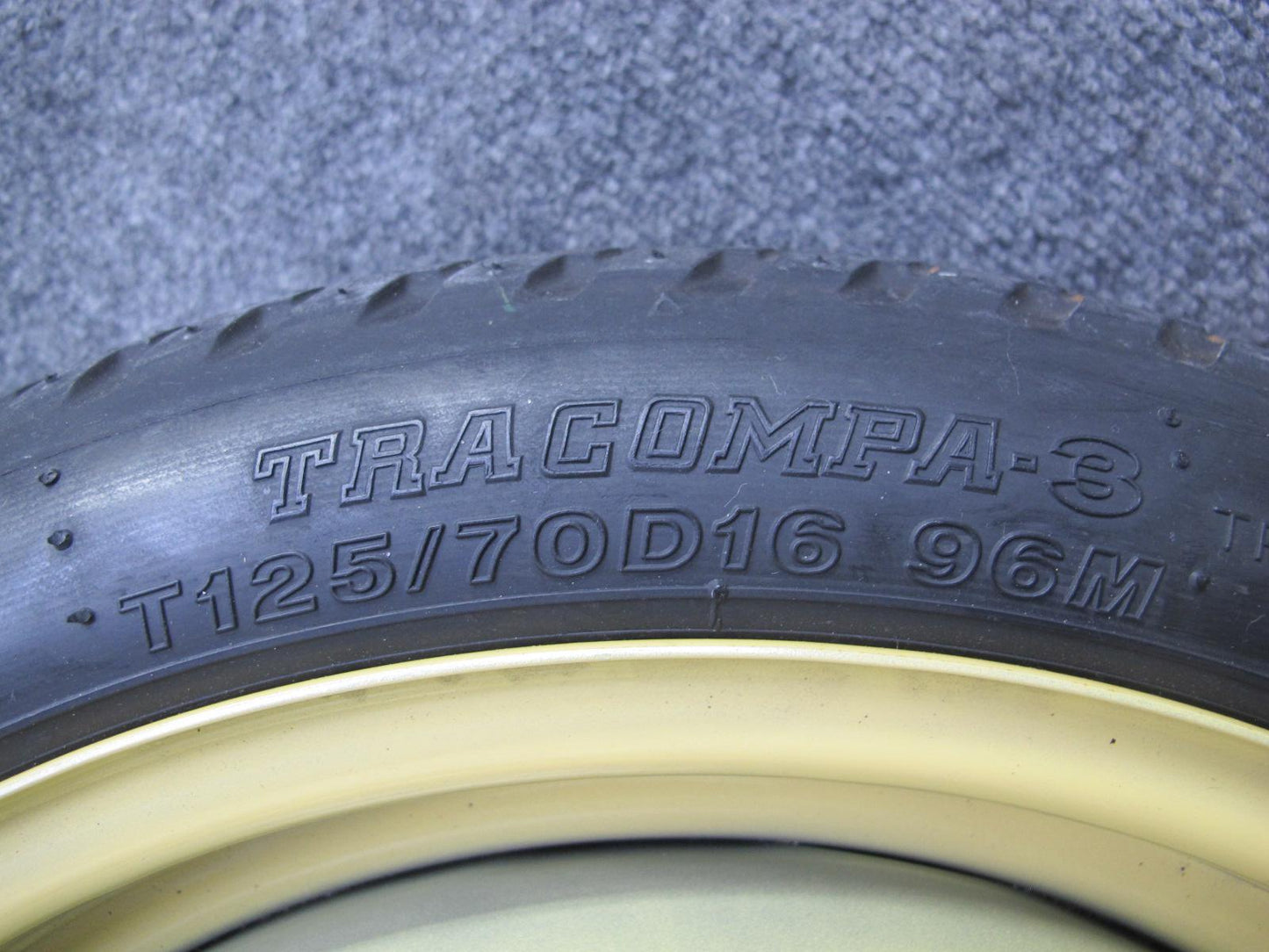 00-02 Toyota MR2 Spyder ZZW30L Spare Tire 16" R16 Wheel Donut 16x4 125/70 OEM