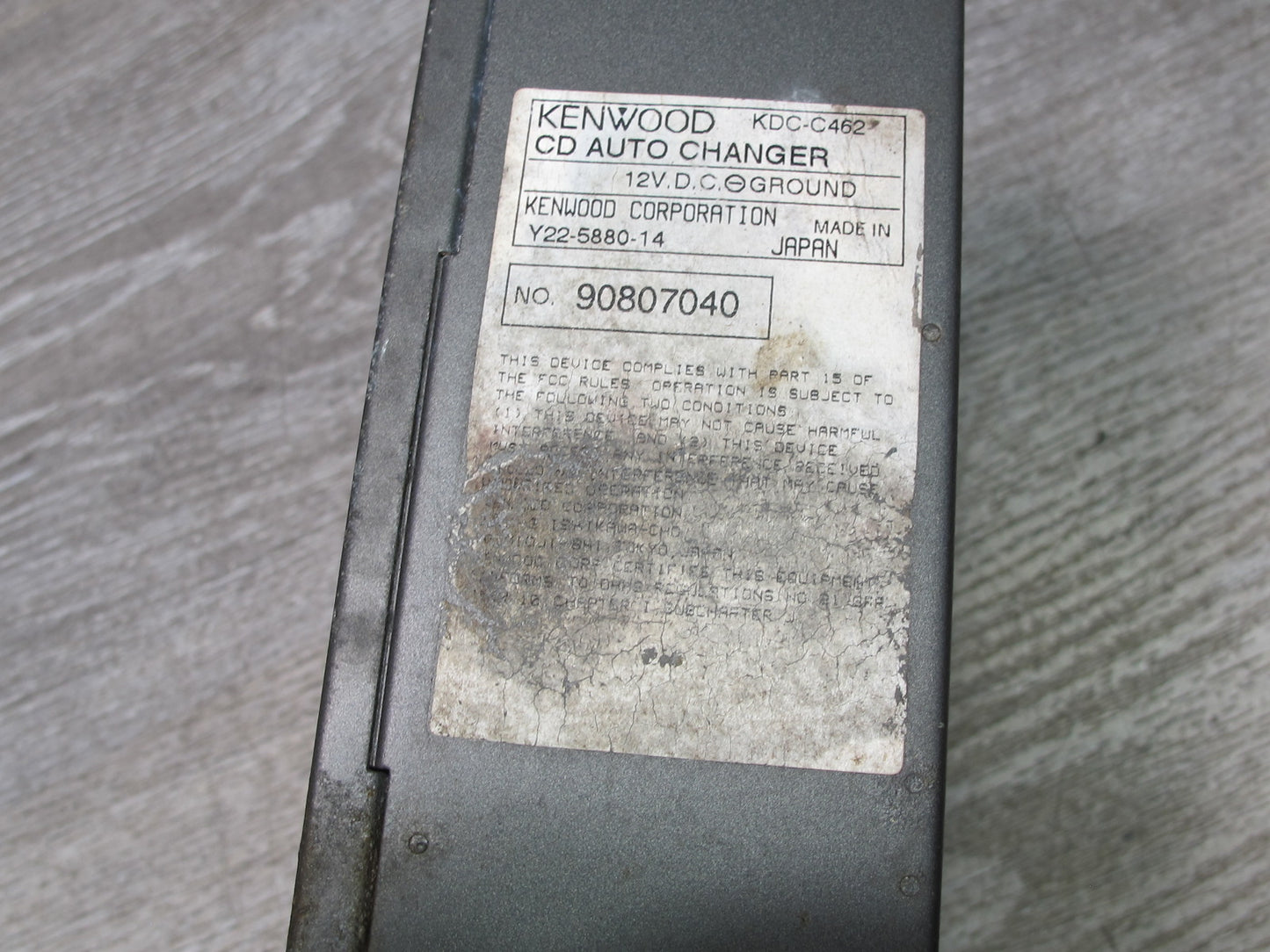 87-89 Toyota MR2 AW15 CD Auto Changer Kenwood KDC-C715 OEM