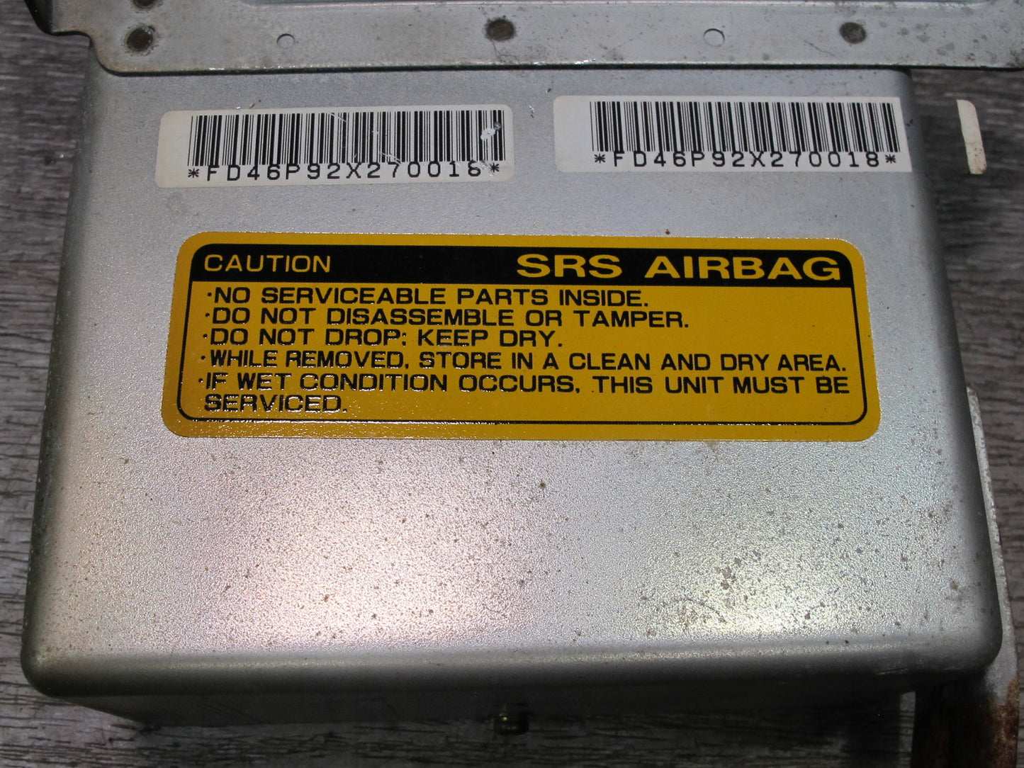 1993 NISSAN 300ZX Z32 SRS AIRBAG CONTROL MODULE UNIT 2855546P00 OEM
