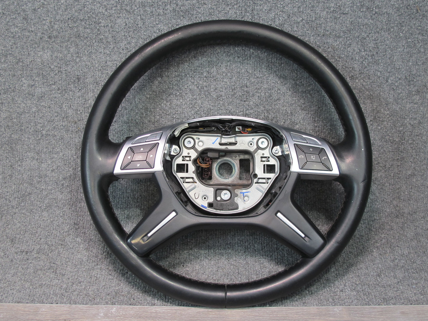 12-15 Mercedes X166 W166 GL ML Leather Heated Steering w Controls & Paddles OEM