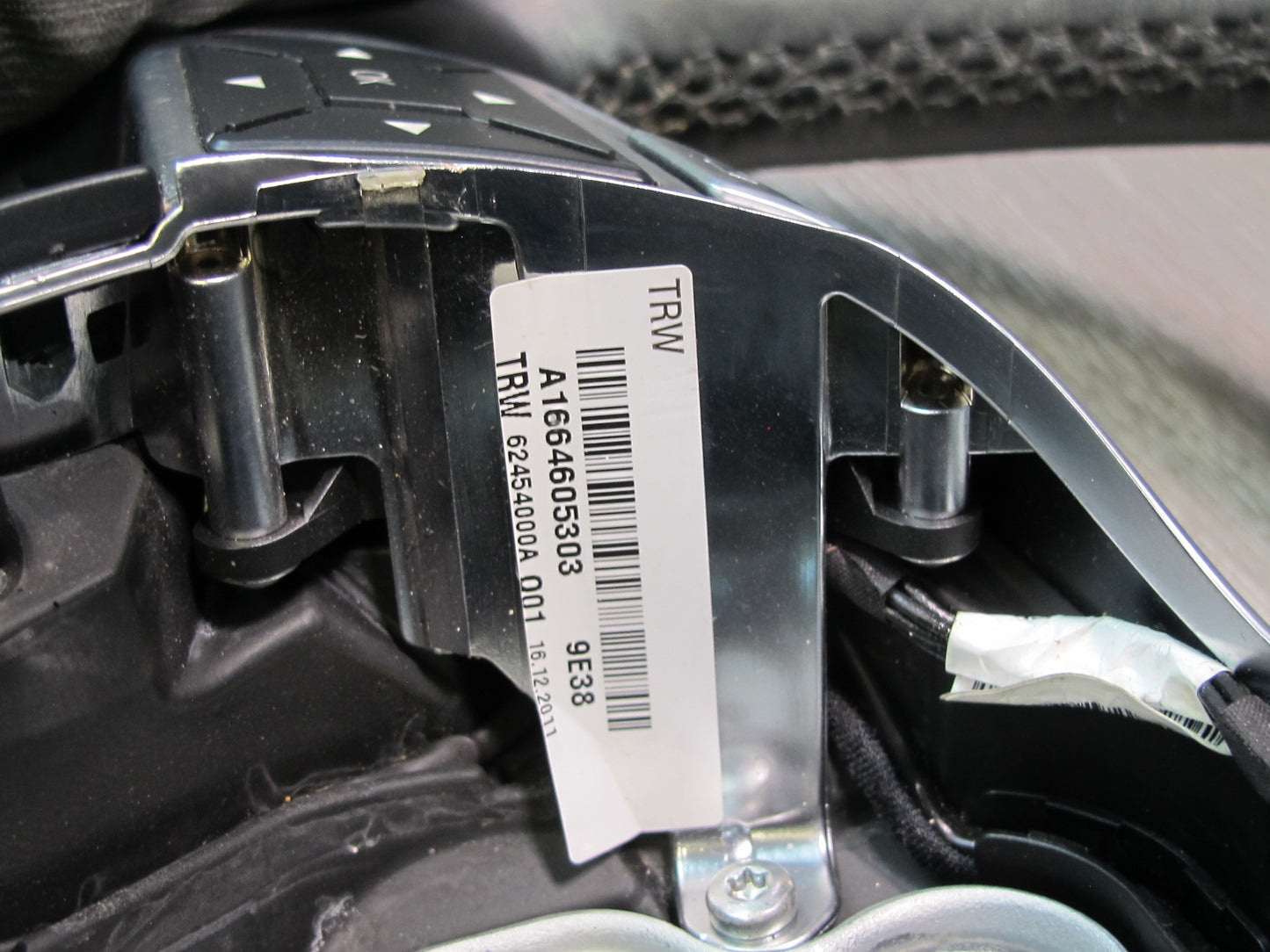 12-15 Mercedes X166 W166 GL ML Leather Heated Steering w Controls & Paddles OEM